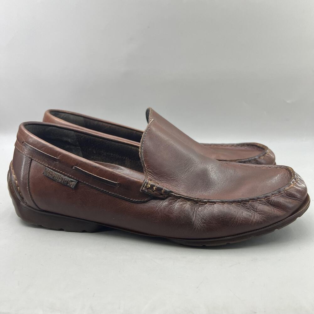 Mephisto Edlef Slip On Loafers Men Size 11.5 Brown Leather Casual Comfort Shoes